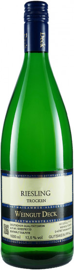 2025 Riesling trocken 1,0 L - Weingut Deck