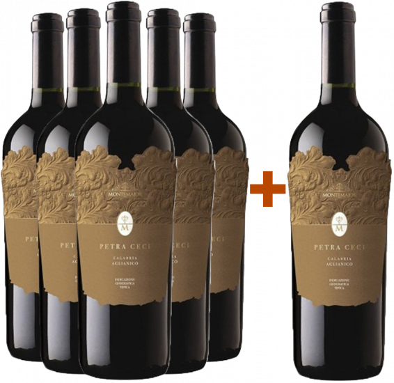 5+1 Paket Petra Ceci Aglianico Calabria IGP - Montemajor