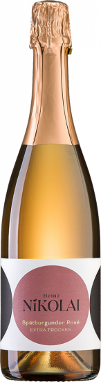 2023 Rheingau Spätburgunder Rosé Sekt extra trocken - Weingut Heinz Nikolai