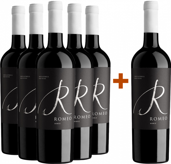 5+1 Paket Romeo Monastrell Barrica Jumilla DO - Bodegas Alceño