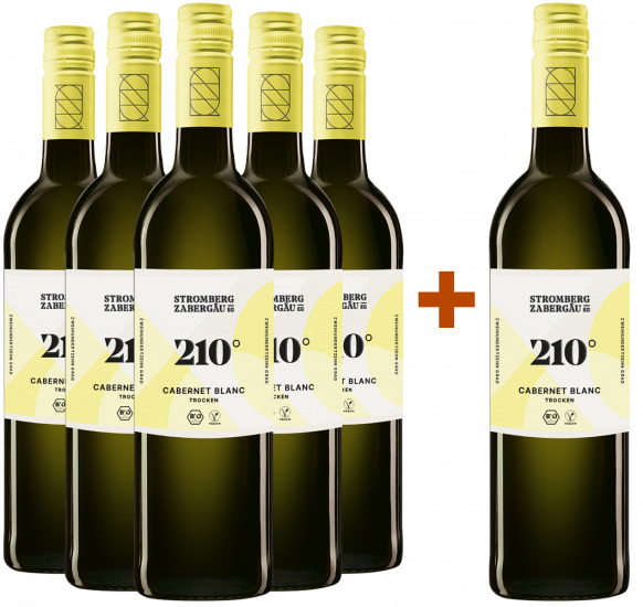 5+1 Paket Cabernet blanc trocken BIO  - Weingärtner Stromberg-Zabergäu