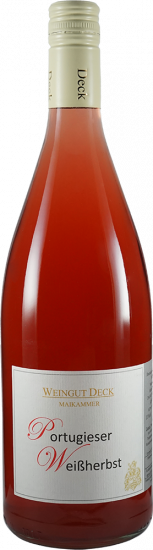 2025 Portugieser Weißherbst lieblich 1,0 L - Weingut Deck