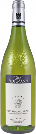2016 Kleinbottwarer Lichtenberg Weissburgunder Trocken - Weingut Graf Adelmann