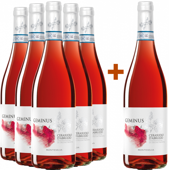 5+1 Paket Geminus Cerasuolo d'Abruzzo DOC - Monteselva