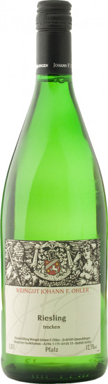 2024 Riesling (bio DE-Öko-039) trocken 1,0 L - Weingut Johann F. Ohler