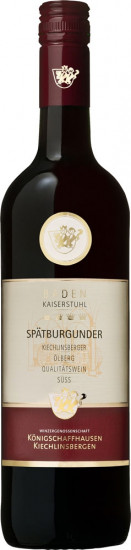 2017 Kiechlinsberger Vulkanfelsen Spätburgunder Dt. QW süß - Winzergenossenschaft Königschaffhausen-Kiechlinsbergen