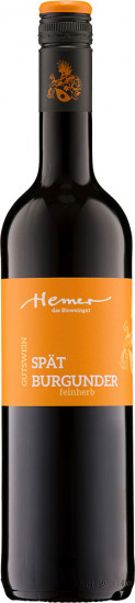 2023 Spätburgunder Rotwein feinherb Bio - Weingut Hemer