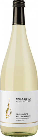 2024 Trollinger mit Lemberger weiss gekeltert Gutswein feinherb 1,0 L - Fellbacher Weingärtner eG