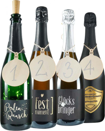 Leuchtender Sekt-Adventskranz - Wein- und Sektgut Schreier