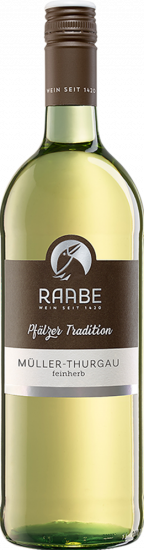 2024 Pfälzer Tradition Müller-Thurgau feinherb 1,0 L - Weingut Raabe