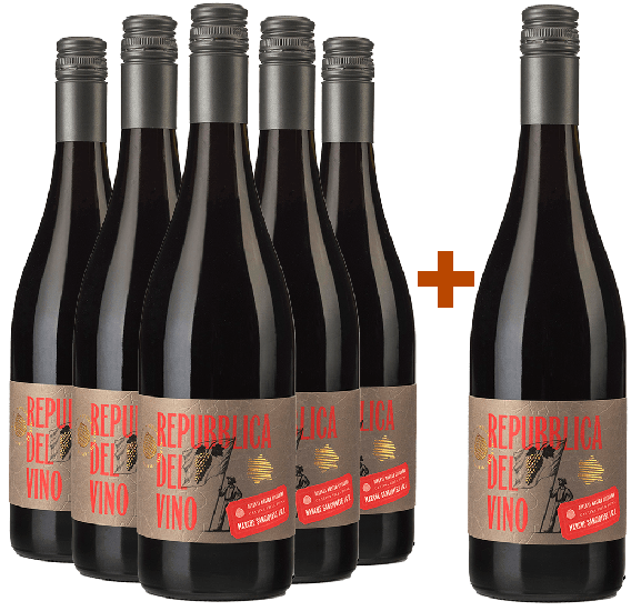 5+1 Repubblica del Vino Marche Sangiovese IGP - Cantina Villa Pigna