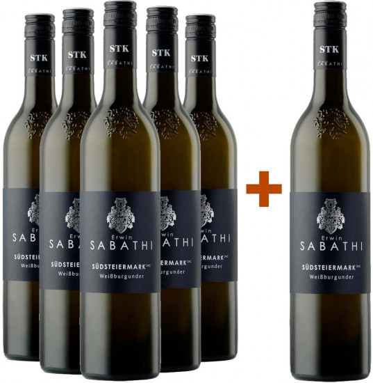 Sabathi Südsteiermark DAC Weißburgunder 5+1-Paket - Weingut Erwin Sabathi