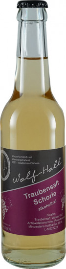 2022 Traubensaftschorle 0,33 L - Winzerhof Wolf-Holl