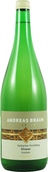 2024 Volkacher Kirchberg Silvaner trocken 1,0 L - Weingut Andreas Braun