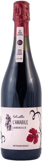 2024 L'Amabile Lambrusco Grasparossa di Castelvetro DOC halbtrocken Bio - Folicello