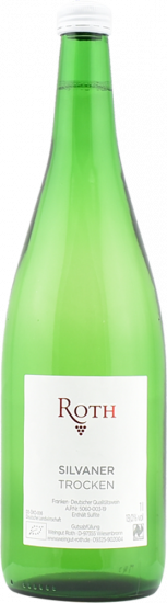 2023 Silvaner trocken Bio 1,0 L - Weingut Roth
