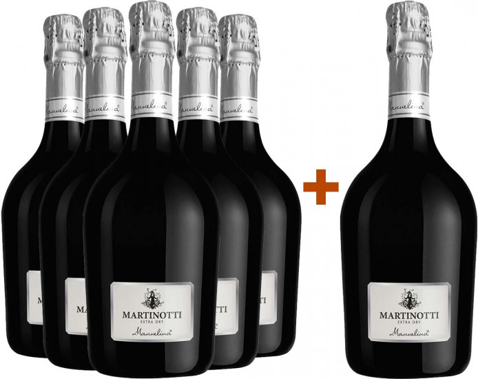 5+1 Paket Spumante Martinotti extra trocken - Manuelina