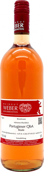 2021 Alsheimer Rheinblick Portugieser lieblich 1,0 L - Weingut Weber Hof-Bärenstein