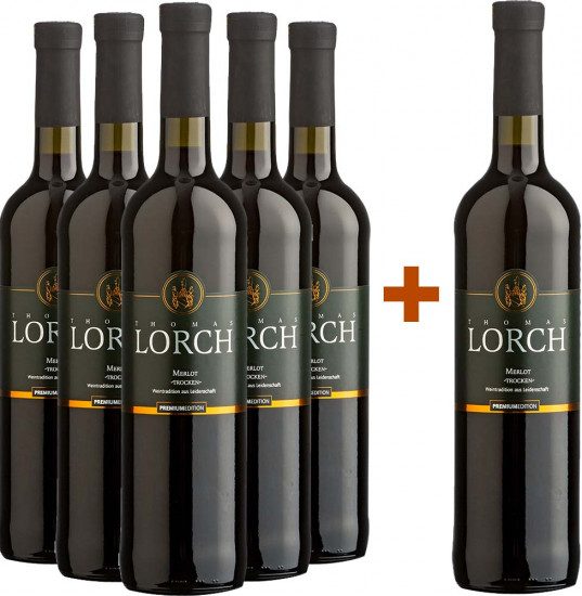 Thomas Lorch Bodenheim Hoch Merlot 5+1 Paket - Weingut Thomas Lorch