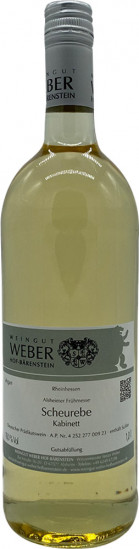 2022 Alsheimer Frühmesse Scheurebe Kabinett lieblich 1,0 L - Weingut Weber Hof-Bärenstein