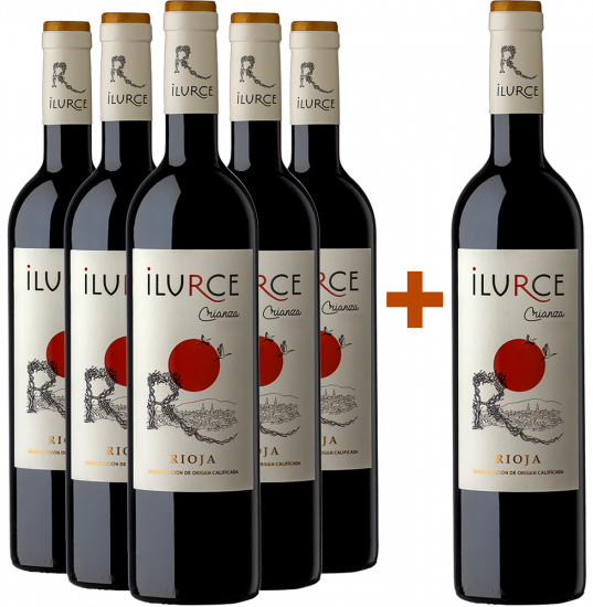 5+1 Aktionspaket Ilurce Crianza Rioja DOCa - Bodegas y Viñedos Ilurce