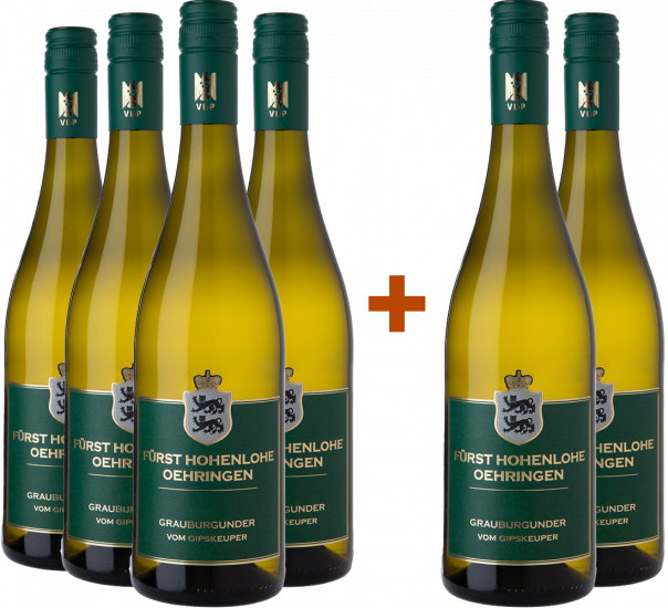 4+2 Paket Grauburgunder vom Gipskeuper - Weingut Fürst Hohenlohe Oehringen