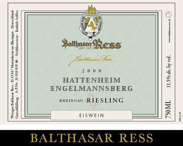 2001 Hattenheim Engelmannsberg Riesling Auslese edelsüß - Weingut Balthasar Ress