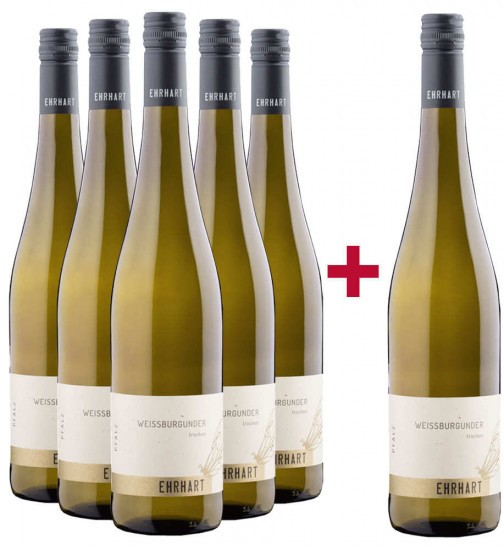 5+1 Paket Weißer Burgunder Gutswein Bio - Weingut Ehrhart