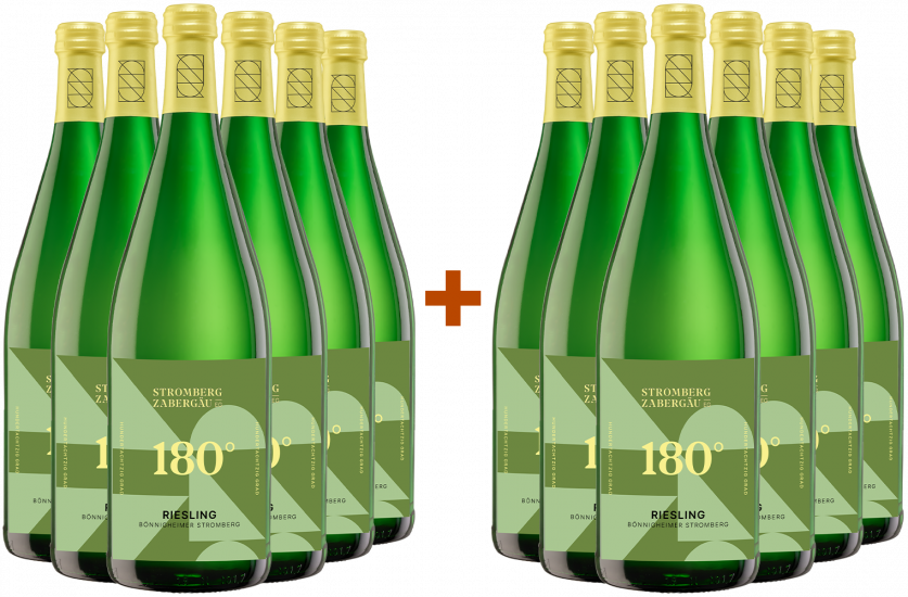 6+6 Paket 180° Bönnigheimer Stromberg Riesling - Weingärtner Stromberg-Zabergäu