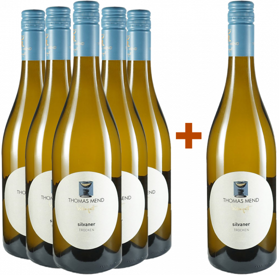 5+1 Paket Silvaner trocken - Weingut Thomas Mend