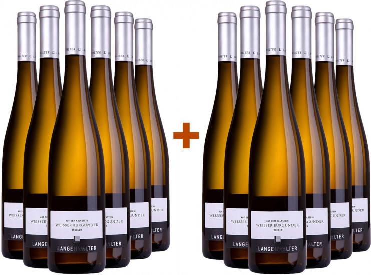 6+6 Paket Auf dem Kalkstein Weißer Burgunder - Weingut Langenwalter