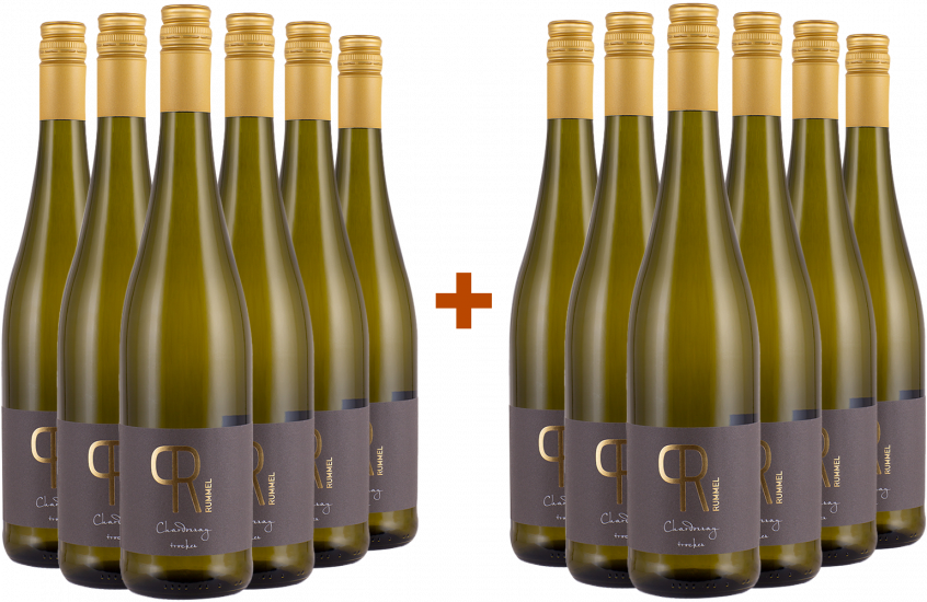 6+6 Paket Chardonnay Goldkapsel trocken - Weingut Rummel