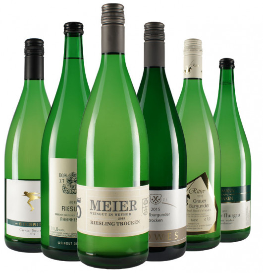WirWinzer-Favoriten: Literwein-Paket Weißwein 2.2