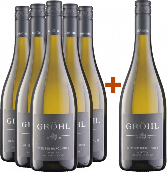 5+1 Paket Niersteiner Weißer Burgunder 