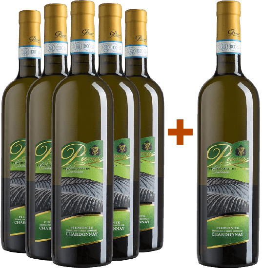 5+1 Paket Chardonnay Piemonte DOC - Piano