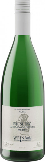 2022 Lehmener Riesling Qualitätswein trocken 1,0 L - Weinbau Weckbecker