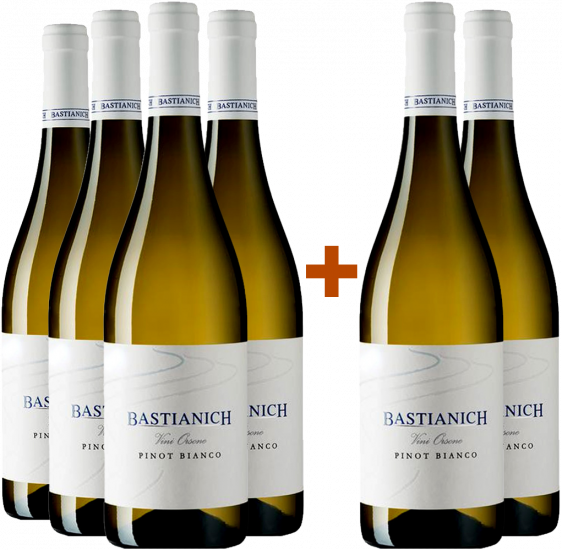 4+2 Paket Pinot Bianco Friuli Colli Orientali DOC - Bastianich