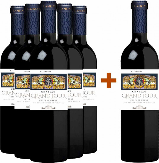 5+1 Paket Côtes de Bourg - Château Grand Jour