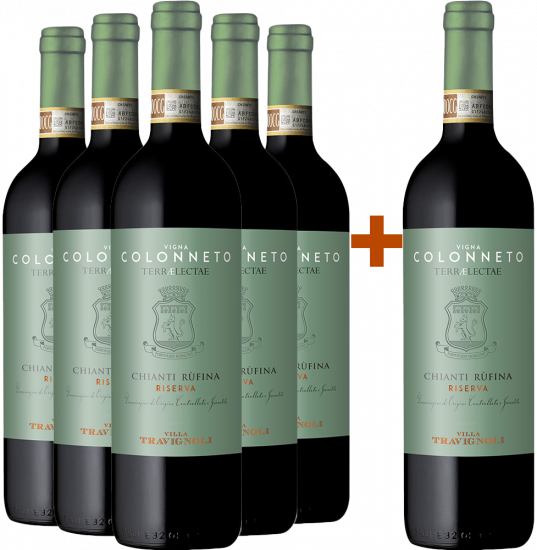 5+1 Paket Terraelectae Vigna Colonneto Chianti Rufina Riserva DOC - Villa Travignoli