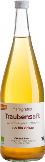 Traubensaft weiß Bio 1,0 L - Öko-Hof Ruesch