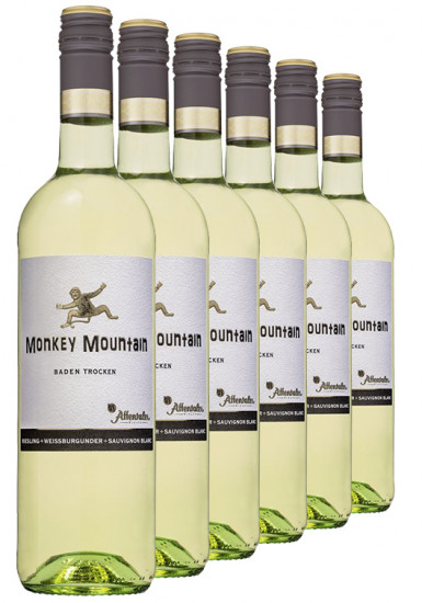 Weißwein 6 Affentaler 2022 Mountain Winzer Flaschen Monkey