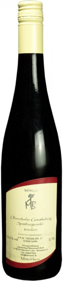 2018 Obernhofer Goetheberg Spätburgunder trocken - LAHN Weingut Massengeil-Beck