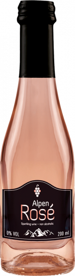 N°0 Alpen Rosé - Piccolo Sekt Blaufränkisch Alkoholfrei 0,2 L - Alpdrinks