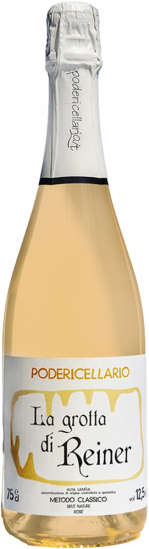 2021 LA GROTTA DI REINER Spumante Metodo Classico Rosato Alta Langa DOCG brut nature - Poderi Cellario