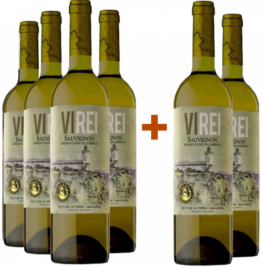 Pack Descuento 4+2 Vi Rei Sauvignon Blanc Roble Mallorca VT - Bodegas Vi Rei