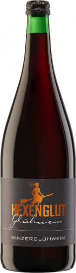 HEXENGLUT rot Winzerglühwein süß 1,0 L - Winzerkeller Hex vom Dasenstein