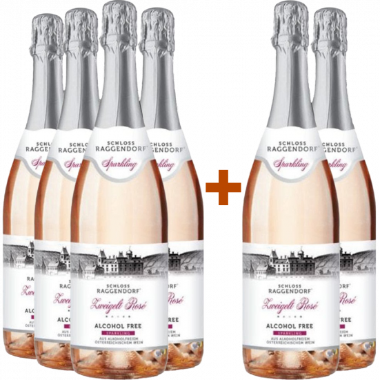 4+2 Schloss Raggendorf Zweigelt Rosé perlend alkoholfrei - Schloss Raggendorf
