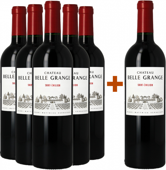 5+1 Paket 2022 Château Belle Grange Saint Émilion Bio - AOC Sélection