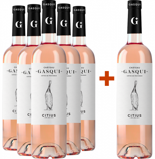 5+1 Paket CITIUS Rosé Bio Bio - Château Gasqui
