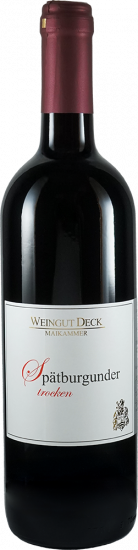 Spätburgunder trocken - Weingut Deck